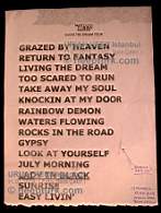 Uriah Heep İstanbul 2019 BC Memorabilias